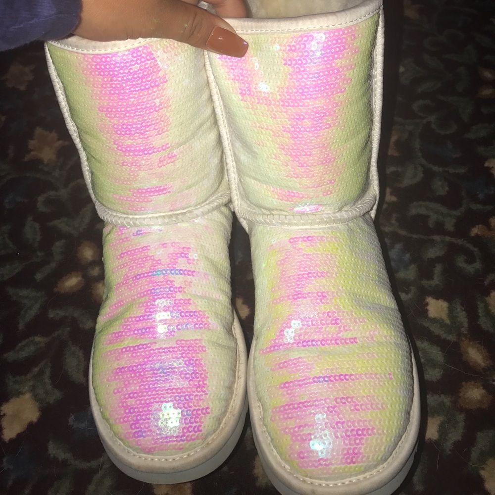 UGG Iridescent Sequin Winter Boots